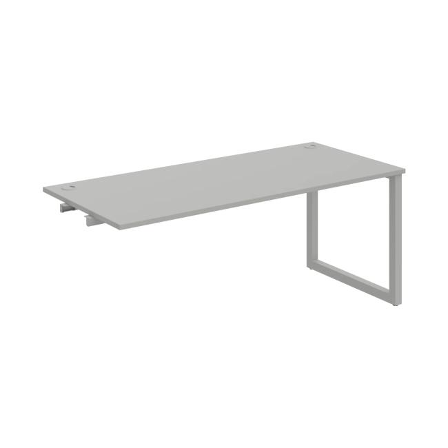 Work table UNI O, extendable. chain, 180x75.5x80 cm, gray/grey