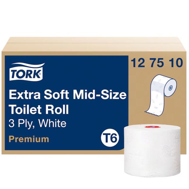 [HY127510] Toilet paper 3-layer TORK Premium Extra Soft, 70 m, white T6, 27 pcs