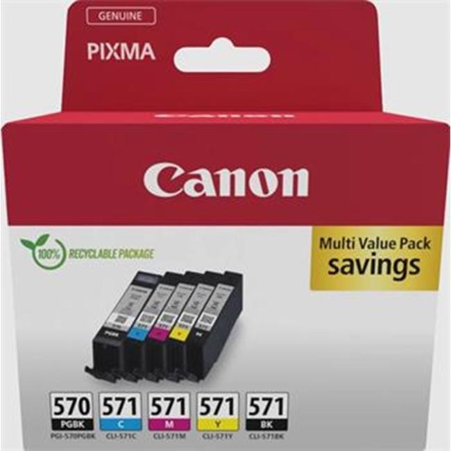 [CA032672] Atramentová kazeta Canon PGI-570PGBK+ CLI-571 BK/C/M/Y multipack pre MG 5750/5751/6850