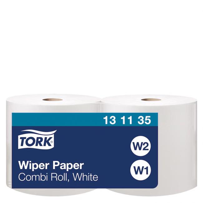 [HY131135] Paper towels in a 1-layer roll. TORK, white W1/2, 2 pcs