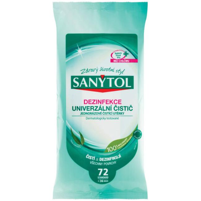 Sanytol dezinfekčné obrúsky 72 ks