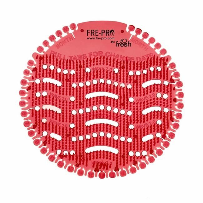 [HY155244] Sitko na pisoár Fre-Pro Wave 2 - Kiwi Grapefruit (červený) 2 ks