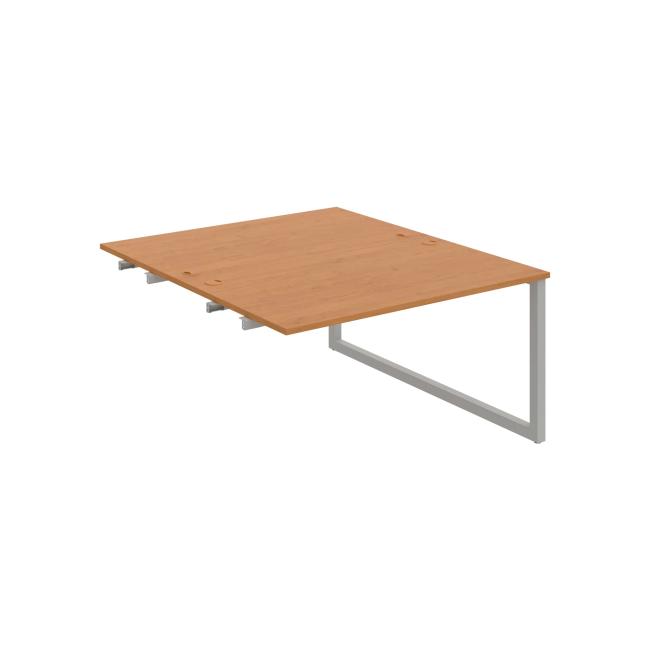 Work table UNI O, extendable. chain, 140x75.5x160 cm, alder/grey