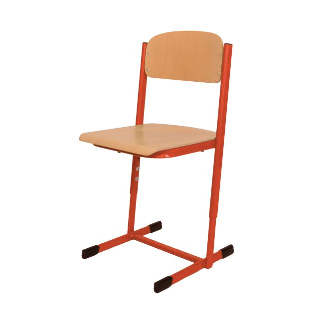 [AB300020] Height-adjustable school chair, large. 3-5, red