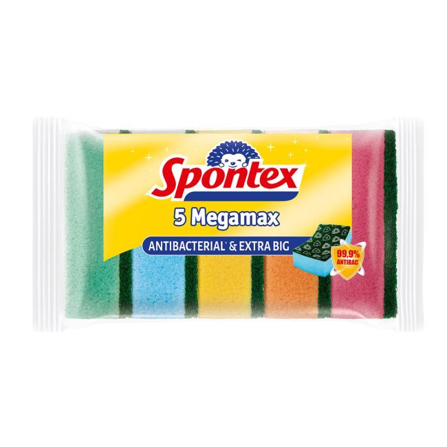 [HY170027] Sponge for dishes large Spontex ANTIBAK 5 pcs
