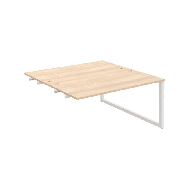 Work table UNI O, extendable. chain, 160x75.5x160 cm, agate/white