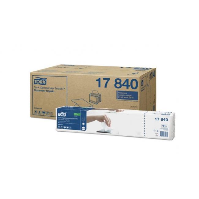 Paper napkins 1-layer. TORK Xpressnap Snack white N10 (8 x 5 x 225 pcs)
