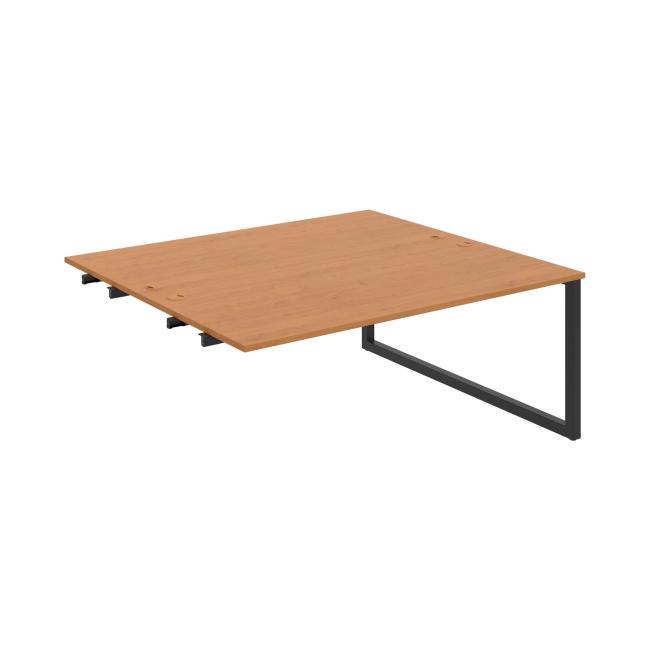 Work table UNI O, extendable. chain, 180x75.5x160 cm, alder/black