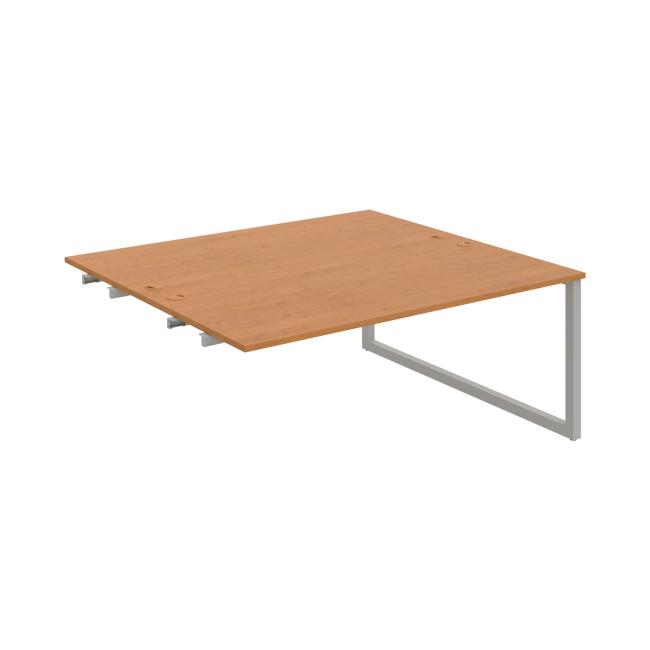 Work table UNI O, extendable. chain link, 180x75.5x160 cm, alder/grey