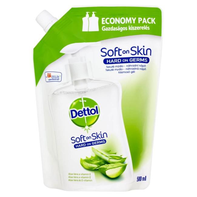 Dettol tekuté mydlo (NÁHRADNÉ) 500 ml - Aloe vera