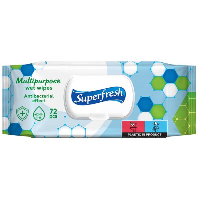 [HY216704] Wet wipes Superfresh antibacterial 72 pcs