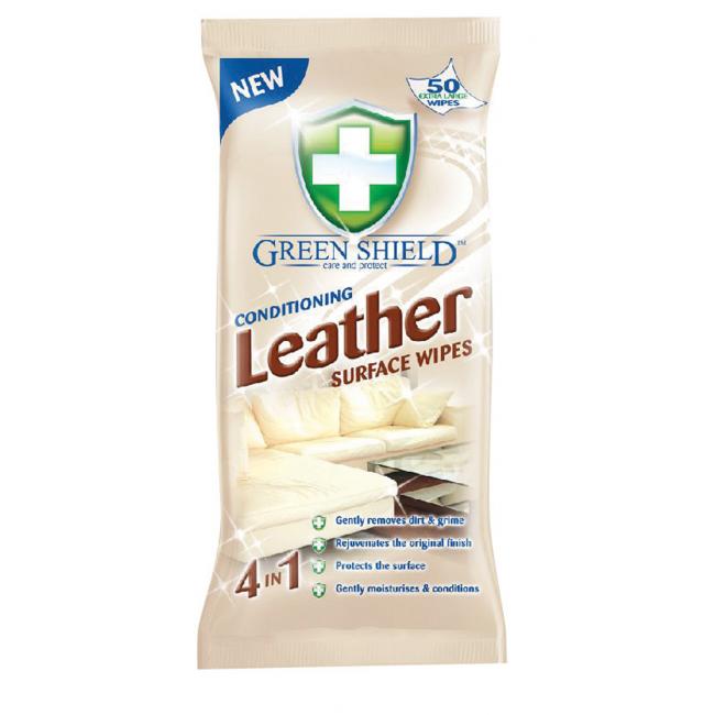 Green Shield cleaning cloths for leather 50 pieces