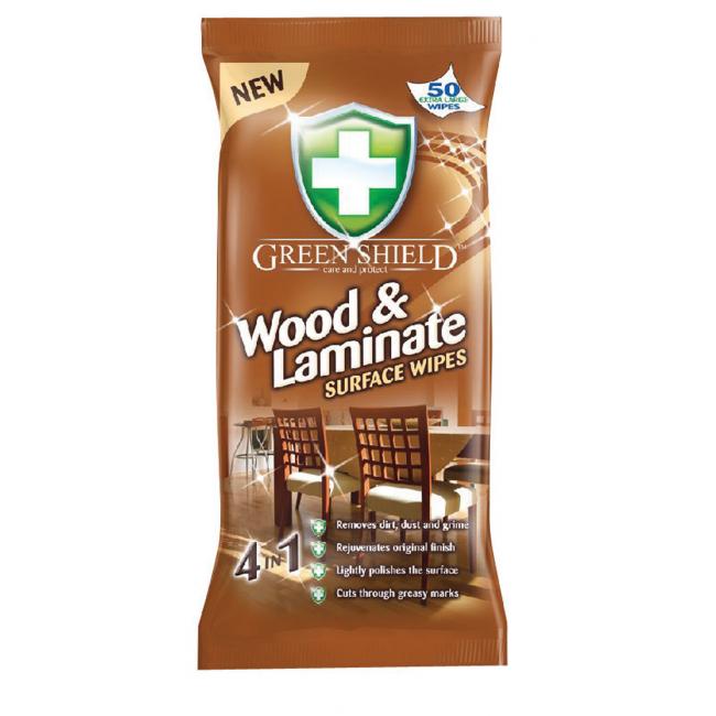 [HY220762] Green Shield cleaning cloths for wood/laminate 50/70 pieces