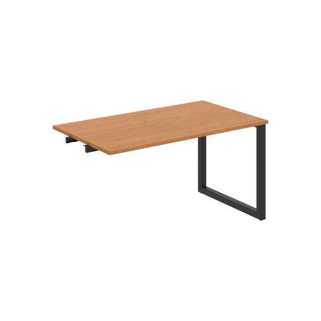 Conference table UNI O, late. chain, 140x75.5x80 cm, alder/black