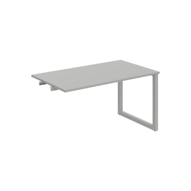 Conference table UNI O, late. chain, 140x75.5x80 cm, gray/grey