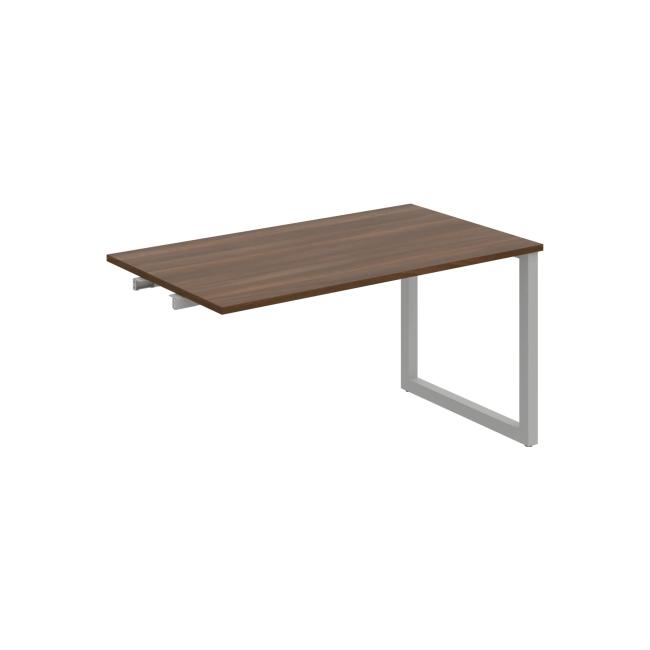 Conference table UNI O, late. chain, 140x75.5x80 cm, walnut/grey