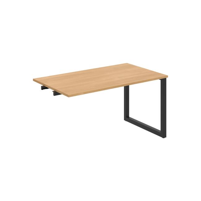 Conference table UNI O, late. chain, 140x75.5x80 cm, oak/black