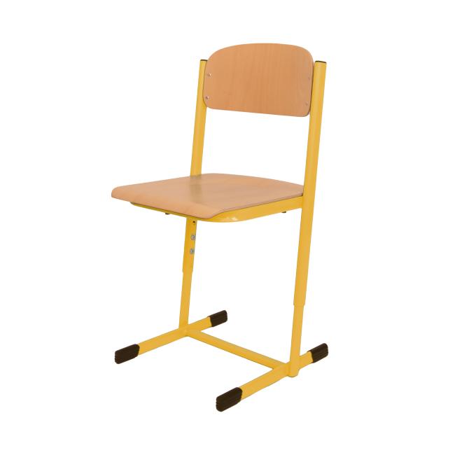 [AB300022] Height-adjustable school chair, large. 3-5, yellow