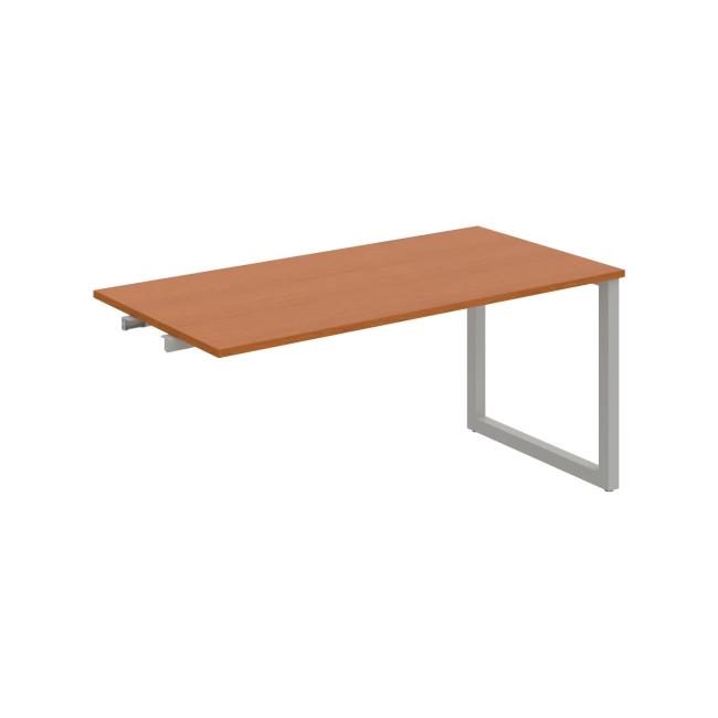 Conference table UNI O, late. chain, 160x75.5x80 cm, cherry/grey