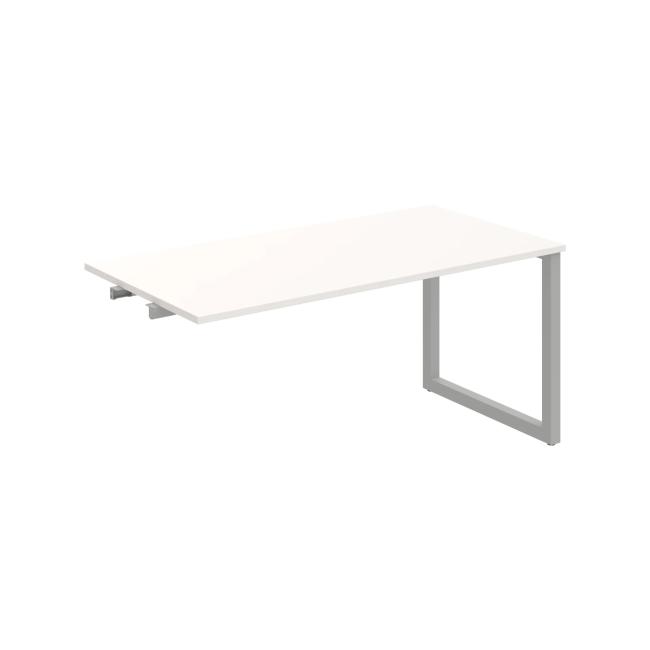 Conference table UNI O, late. chain, 160x75.5x80 cm, white/grey