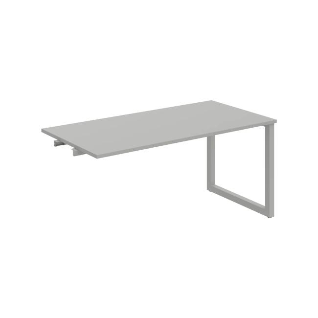 Conference table UNI O, late. chain, 160x75.5x80 cm, gray/grey