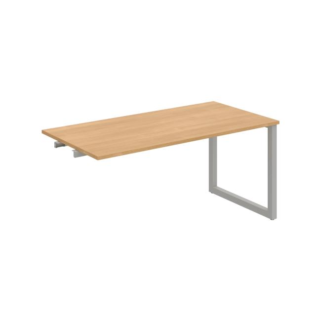 Conference table UNI O, late. chain, 160x75.5x80 cm, oak/grey