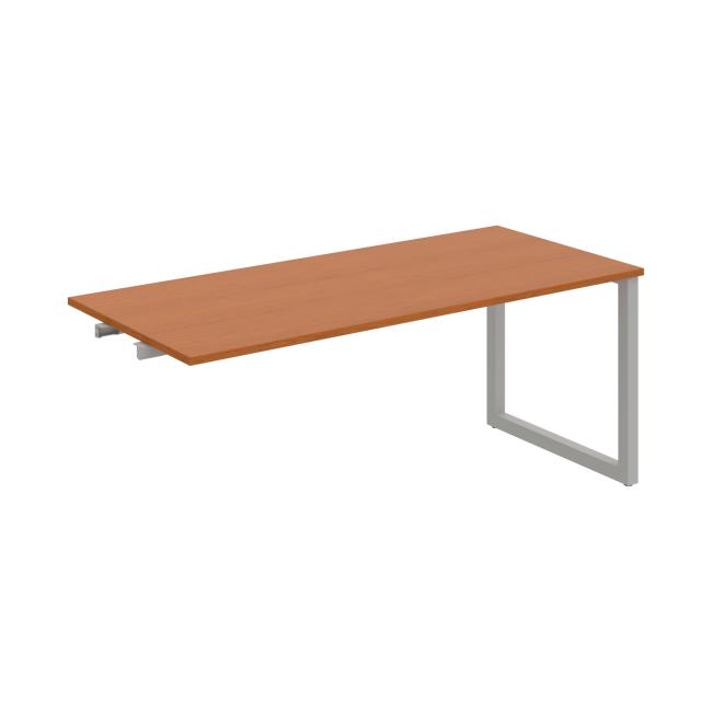 Conference table UNI O, late. chain, 180x75.5x80 cm, cherry/grey