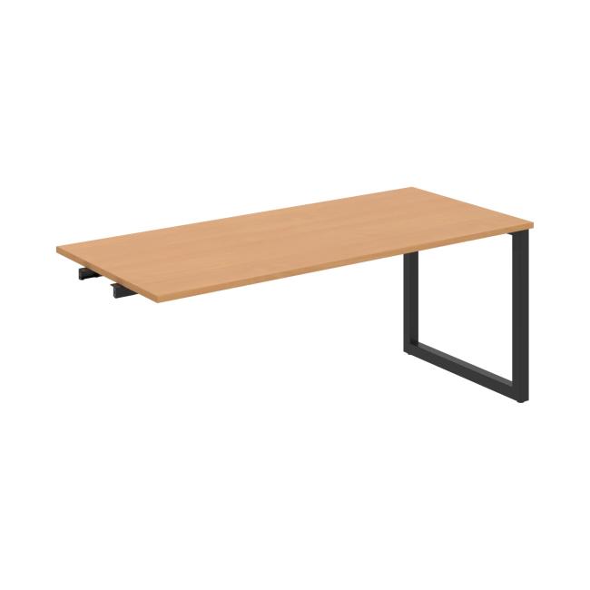 Conference table UNI O, late. chain, 180x75.5x80 cm, beech/black