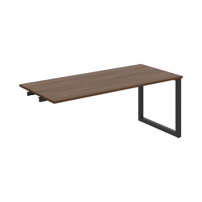 Conference table UNI O, late. chain, 180x75.5x80 cm, walnut/black