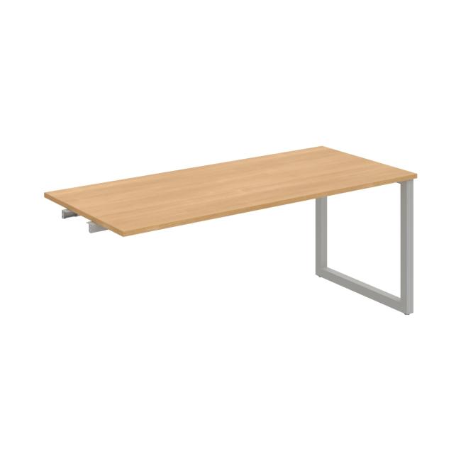Conference table UNI O, late. chain, 180x75.5x80 cm, oak/grey