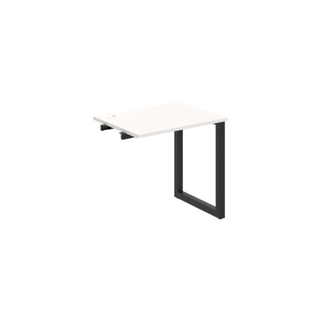 [ON919489] Work table UNI O, extendable. chain, 80x75.5x60 cm, white/black
