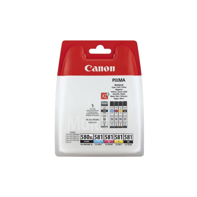 Ink cartridge Canon CLI-581 BK/C/M/Y XXL multipack for TS6150/TS8150/TR7550 (4*11.7 ml)