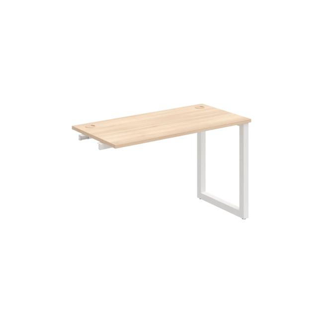 Work table UNI O, extendable. chain, 120x75.5x60 cm, agate/white