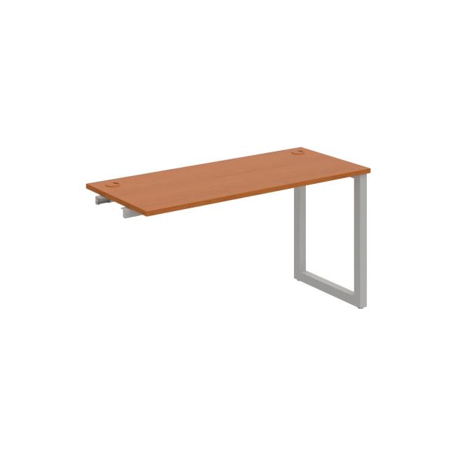 Work table UNI O, extendable. chain, 140x75.5x60 cm, cherry/grey