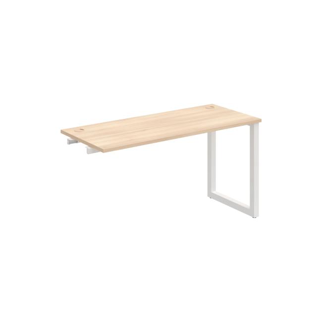 Work table UNI O, extendable. chain, 140x75.5x60 cm, agate/white