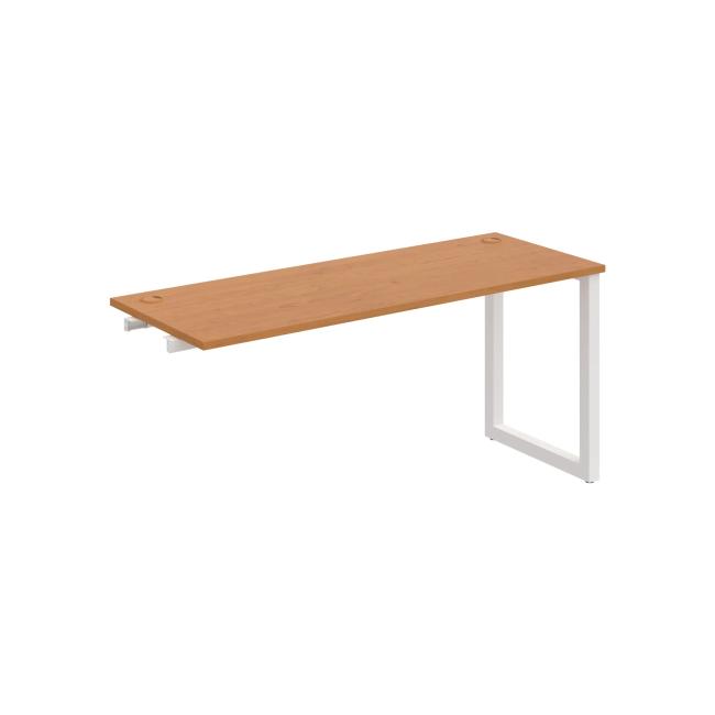 Work table UNI O, extendable. chain, 160x75.5x60 cm, alder/white