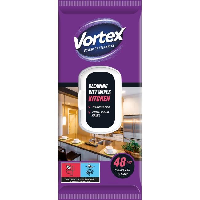 Moist towels for the kitchen, 48 pcs