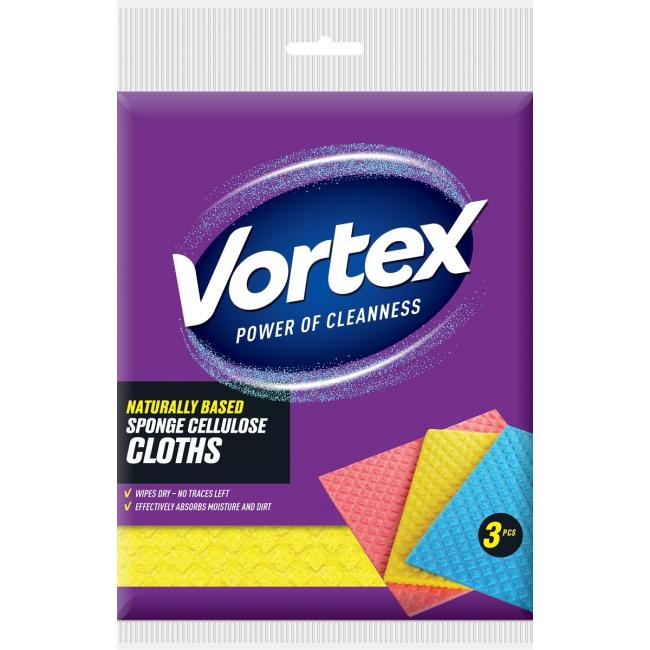 [HY402820] Sponge towel made of natural material, 3 pcs