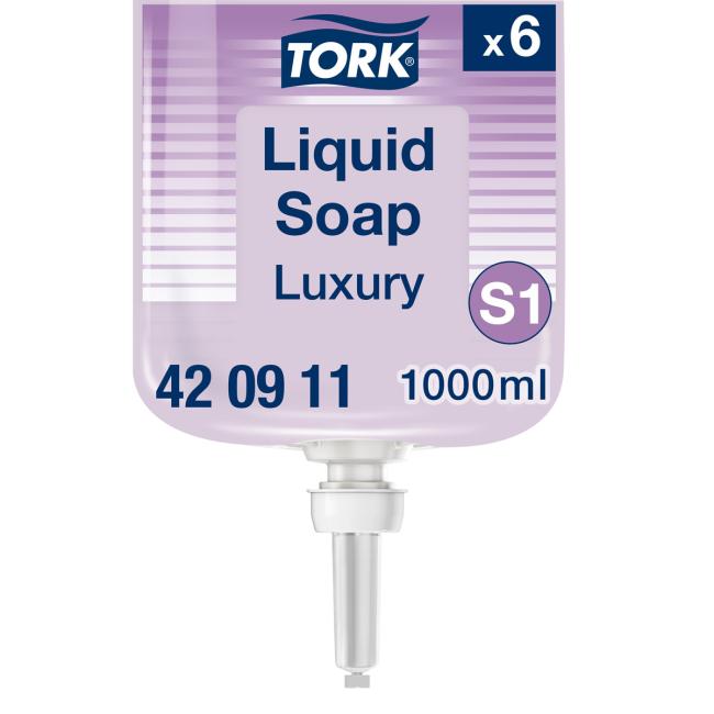 [HY420901] Liquid soap TORK luxurious soft 1 l purple S1