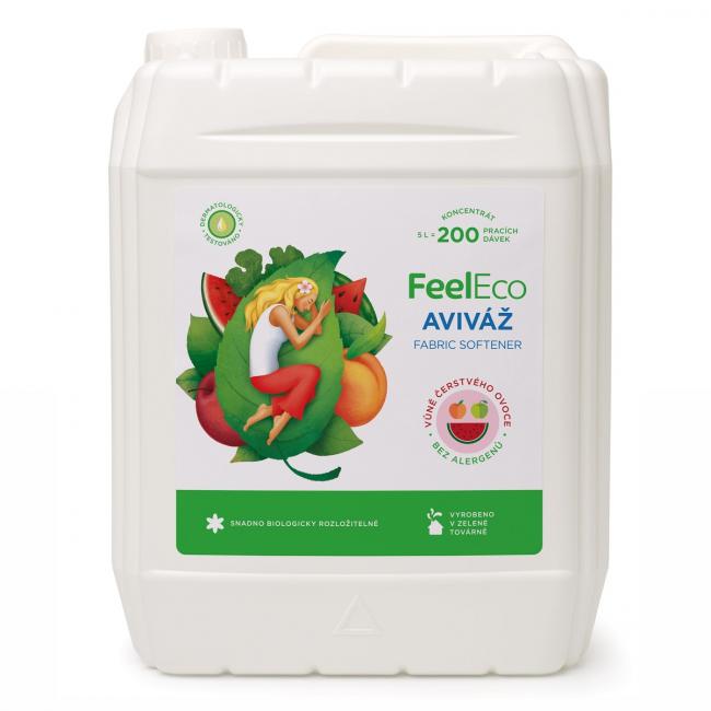 [HY465205] Feel Eco fabric softener with the scent of fruit 5 l