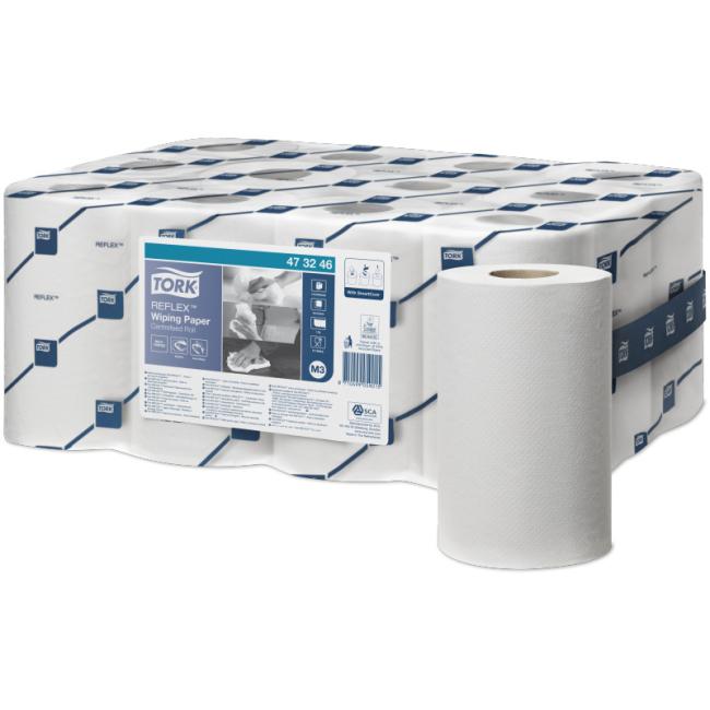 Paper towels in a 1-layer roll. TORK Reflex white M3 (12 pcs)