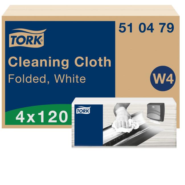 TORK gentle cleaning towel 1-layer. W4 (120 pcs)