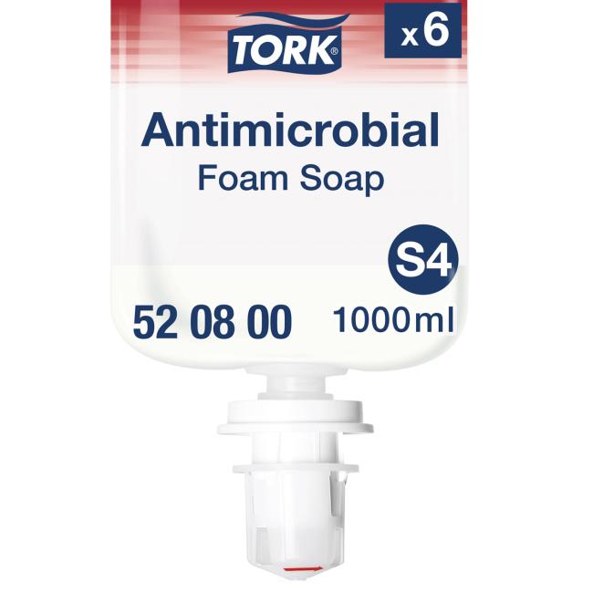 [HY520801] TORK foam soap antimicrobial 1 l clear S4