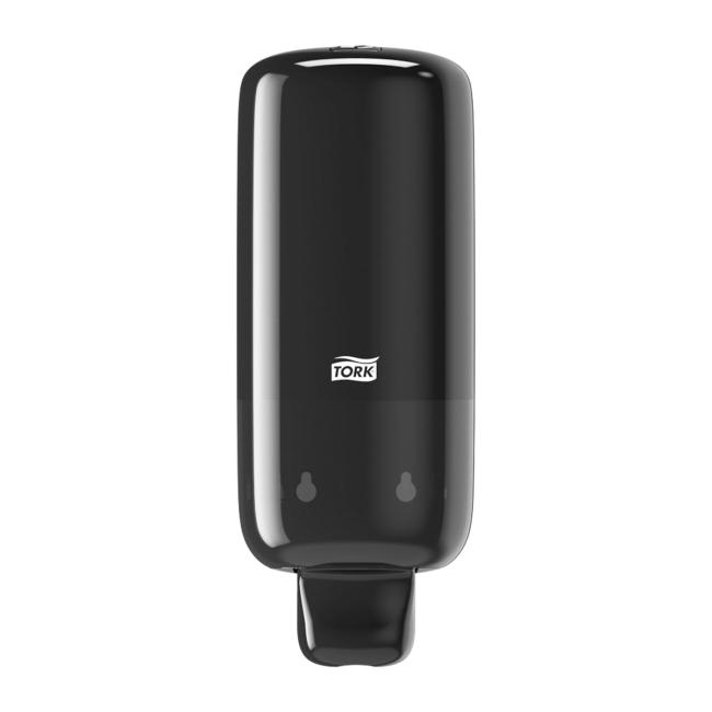 Tork dispenser for soap and disinfectants, black S4