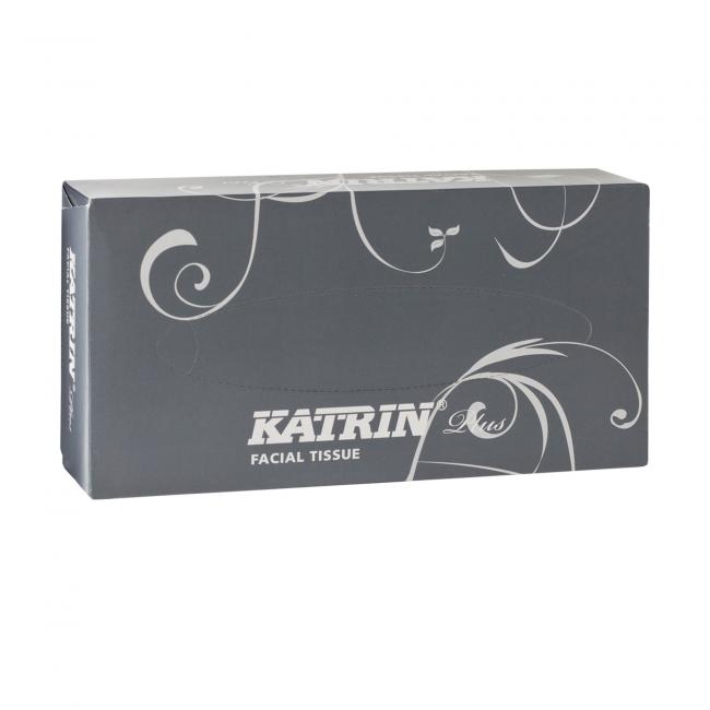2-layer cosmetic wipes. KATRIN plus Facial super white, cellulose 100 pcs