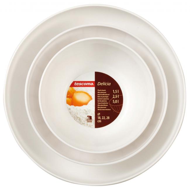 DELÍCIA plastic bowls 3 pcs
