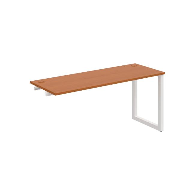 Work table UNI O, extendable. chain, 160x75.5x60 cm, cherry/white