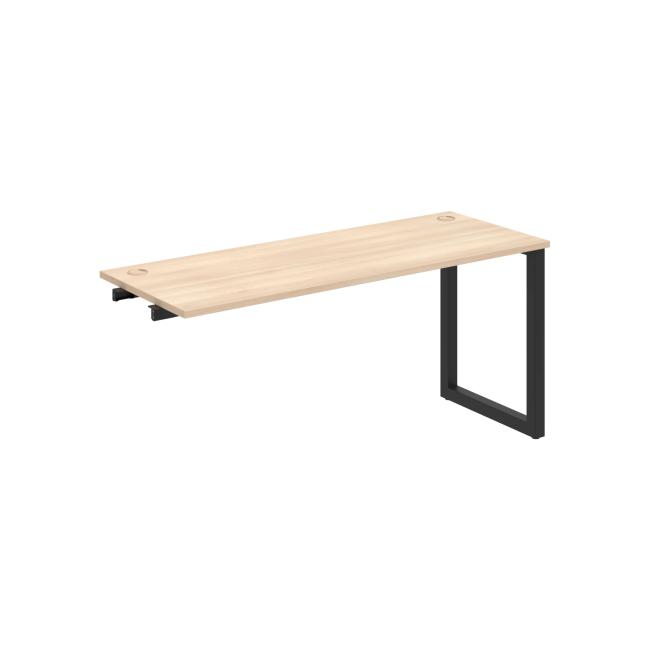 Work table UNI O, extendable. chain, 160x75.5x60 cm, agate/black