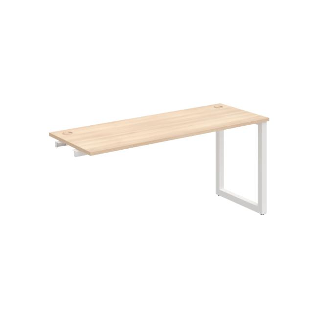 Work table UNI O, extendable. chain, 160x75.5x60 cm, agate/white