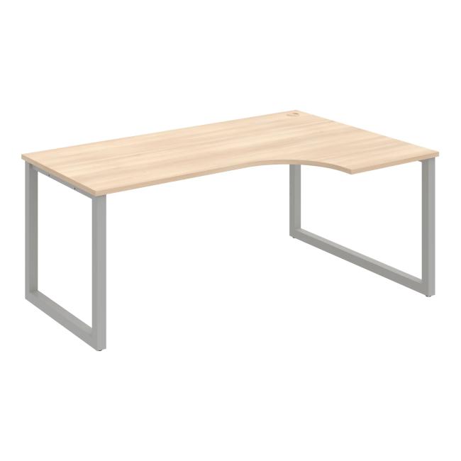 UNI O desk, ergo, left, 180x75.5x120 cm, agate/grey